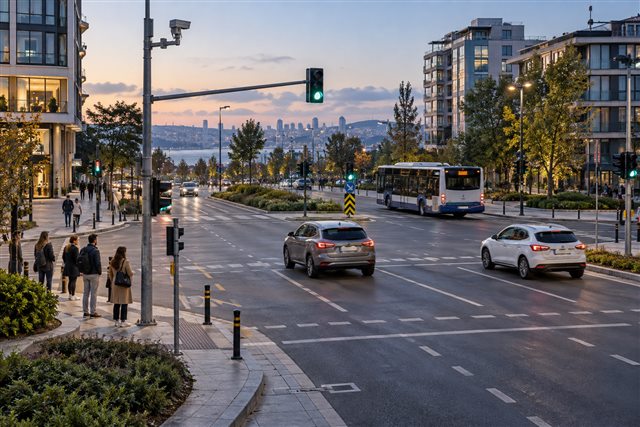 Illustrative signal-controlled intersection